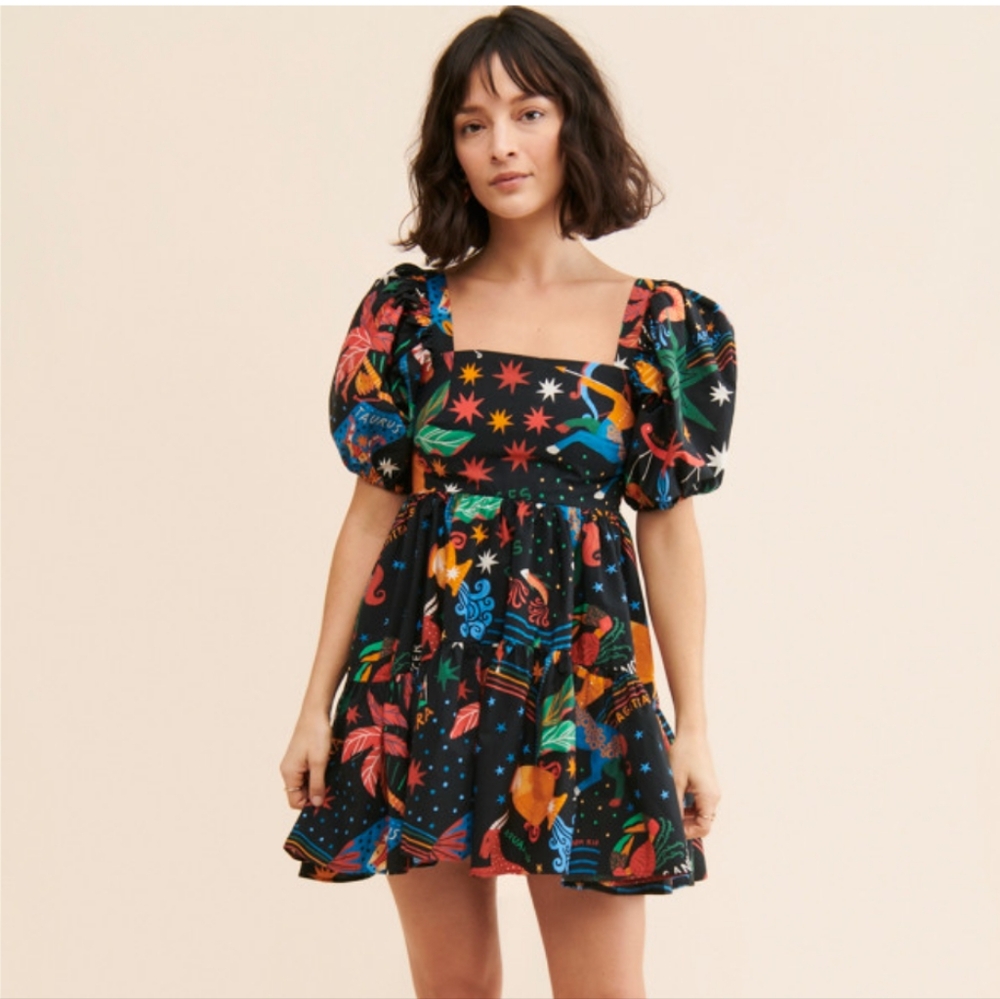 Farm Rio Zodiac Astrology Dress NWT
